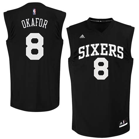 men's adidas jahlil okafor black philadelphia 76ers fashion replica jersey|Philadelphia 76ers Jahlil Okafor Jersey Adidas Men's XL  .